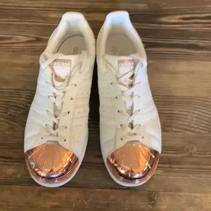 Athletic Shoes Superstar Metal Toe Beige Rose Gold Suede Adidas